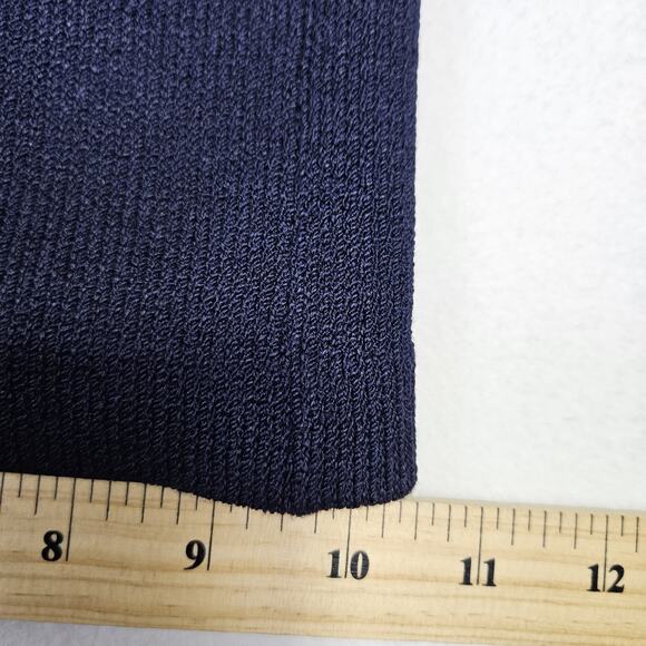 Y2K VTG St John Womens 12 Pants Santana Knit Pull On Cruise Collection Navy Blue - Picture 11 of 12